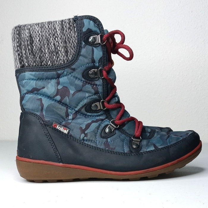 Khombu Womens Winter Boots Camo Lace Up Insulated Warm Snow Boots5