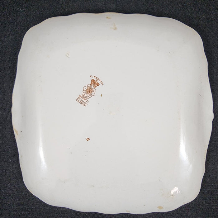 KIRKSTONE Doulton Burslem Plate 9 3/4" Square England Serving Tray