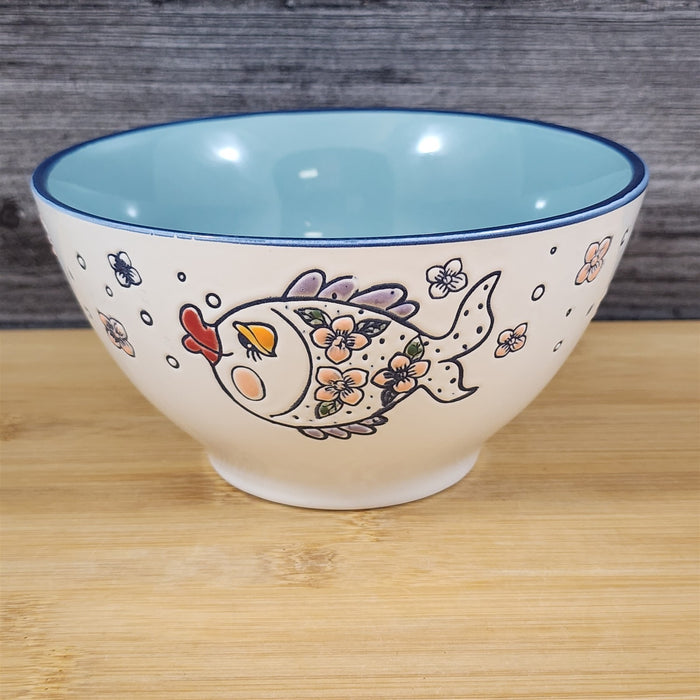 Kissy Fish Bowl Server 6 inch (15cm) Dish by Blue Sky