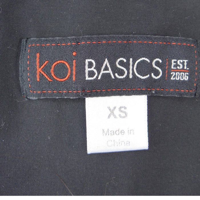 Koi Basics Becca Scrub Top Womens XS Grey Heather V Neck Medical Nursing1