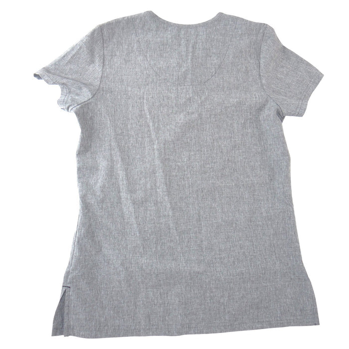 Koi Basics Becca Scrub Top Womens XS Grey Heather V Neck Medical Nursing2