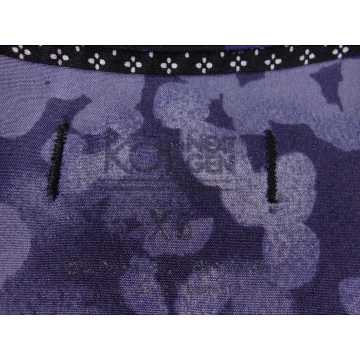 Koi Next Gen Womens Blue Floral Camo V Neck Medical Scrub Top XS 38022