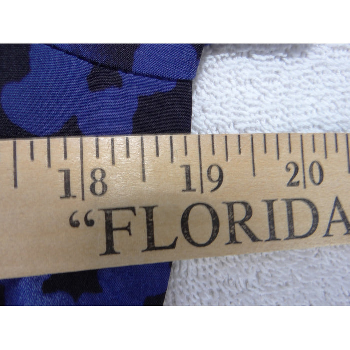 Koi Next Gen Womens Blue Floral Camo V Neck Medical Scrub Top XS 38025