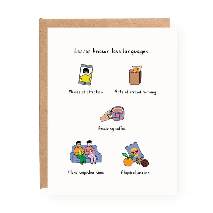 Lesser Known Love Languages