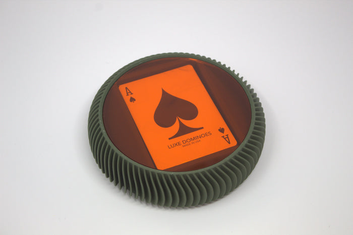 LA REDONDA-LUXE CARD GREEN WITH SET ORANGE