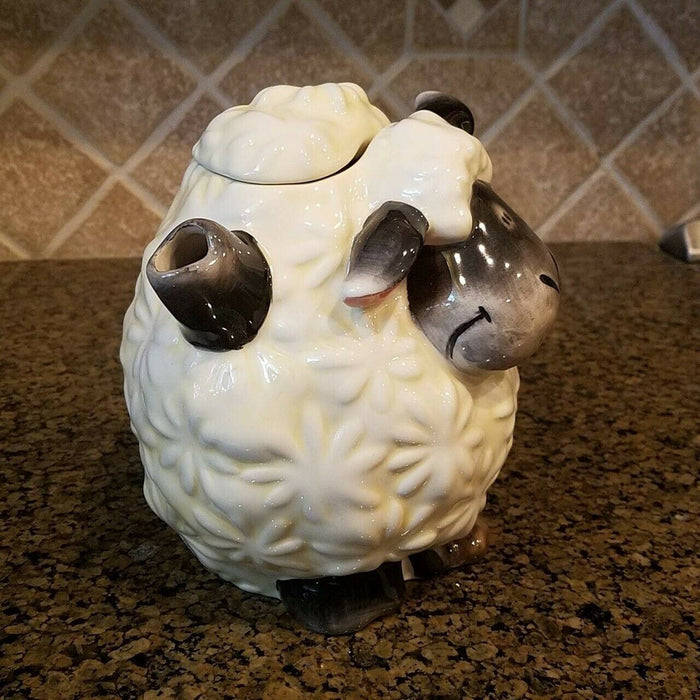 Lamb Teapot Blue Sky Collectable Kitchen Home Decorative Heather Goldminc