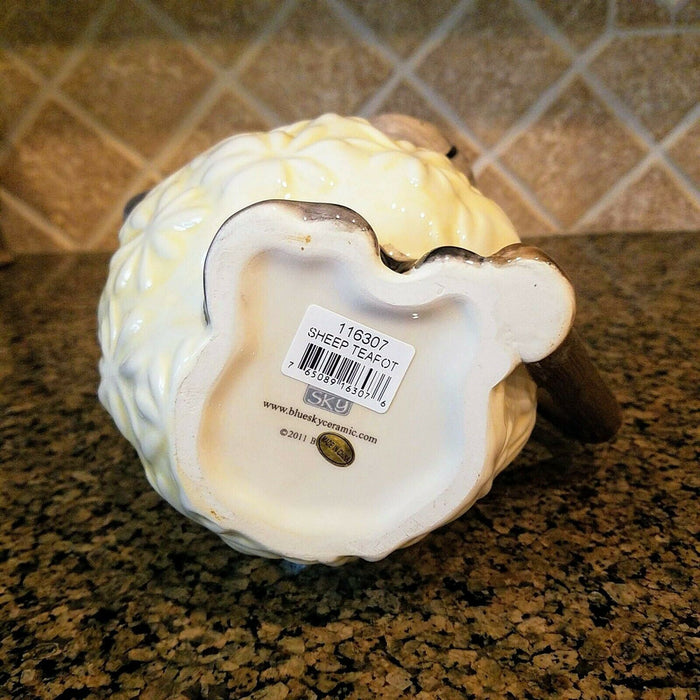 Lamb Teapot Blue Sky Collectable Kitchen Home Decorative Heather Goldminc