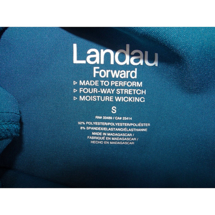 Landau Forward Teal Blue Jogger Scrub Pants Womens Small 4 Way Stretch Pockets2
