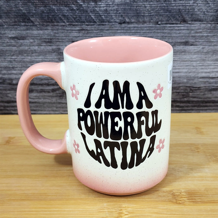 Latina Power Inspirational Mug Ceramic Coffee Tea Cup Pink by Blue Sky