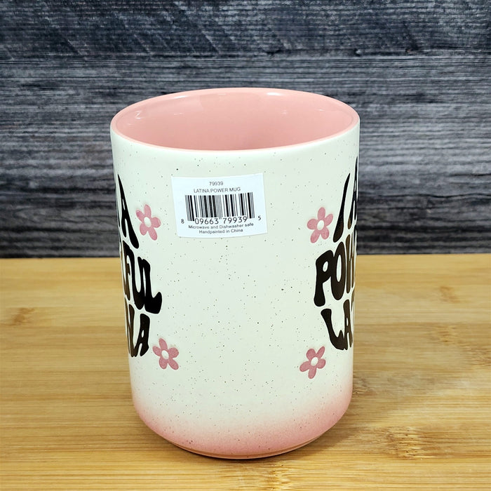 Latina Power Inspirational Mug Ceramic Coffee Tea Cup Pink by Blue Sky