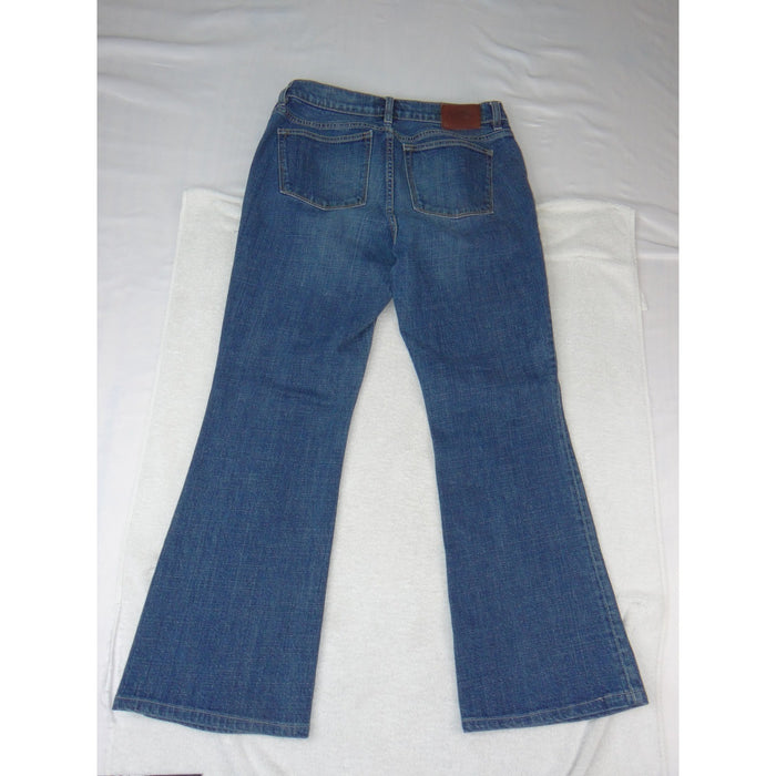 Lauren Ralph Lauren Jeans Co Womens 10 Blue Bootcut Denim Pants Mid Rise 39901