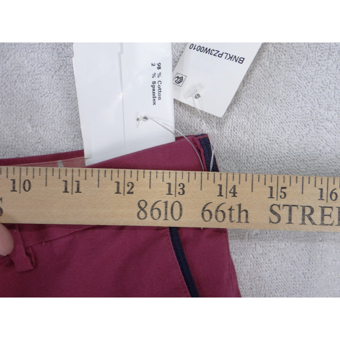 Lauren Ralph Lauren Mulberry Pink Straight Leg Dress Pants 16R 28 W BNKLPZ3W00105