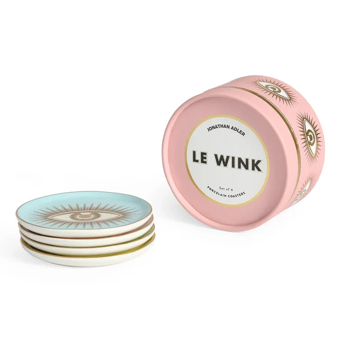 LE WINK COASTERS, SET OF 4