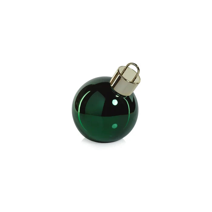 LED GREEN GLASS OVERSIZED BALL 7.75"