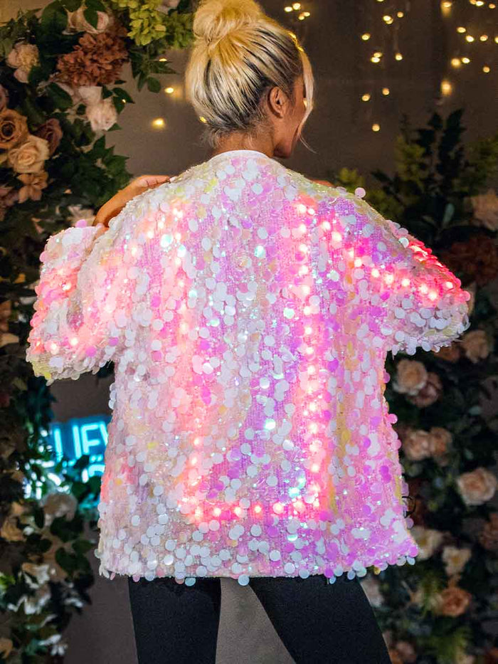 Led Light Up Sequin Party Jacket