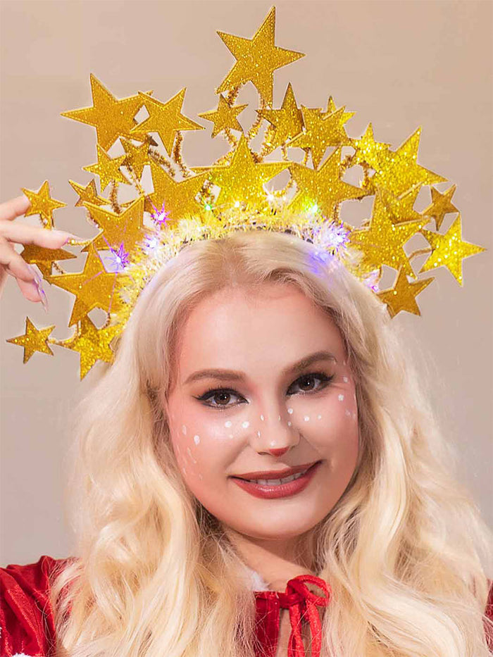 LED Luminous Star Headband for Festivals