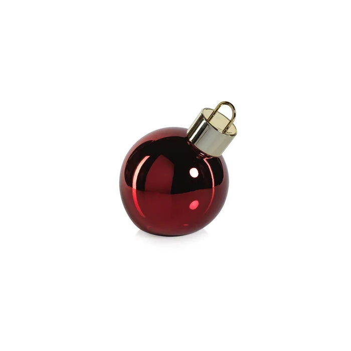 LED RED GLASS BALL 7.75"