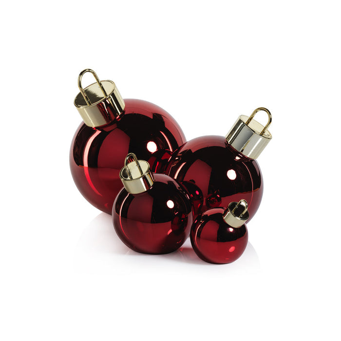 LED RED GLASS OVERSIZED 4"
