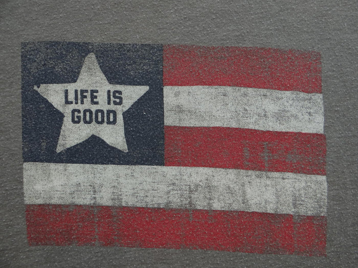Life Is Good Men's Graphic Tee   Flag Design2