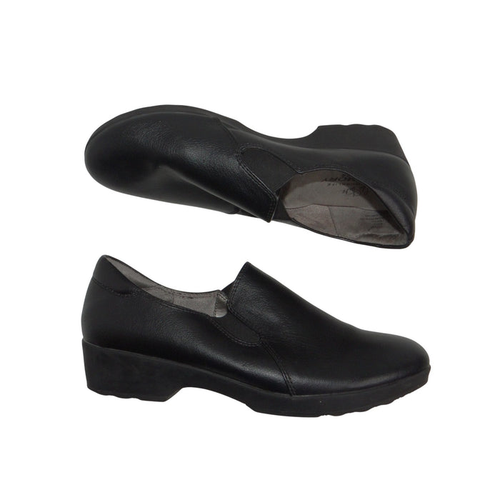 LifeStride Worklife Black Slip On Loafers Memory Foam Comfort Shoes 10M 33910