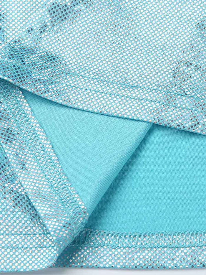 Light Blue Glitter Skirt