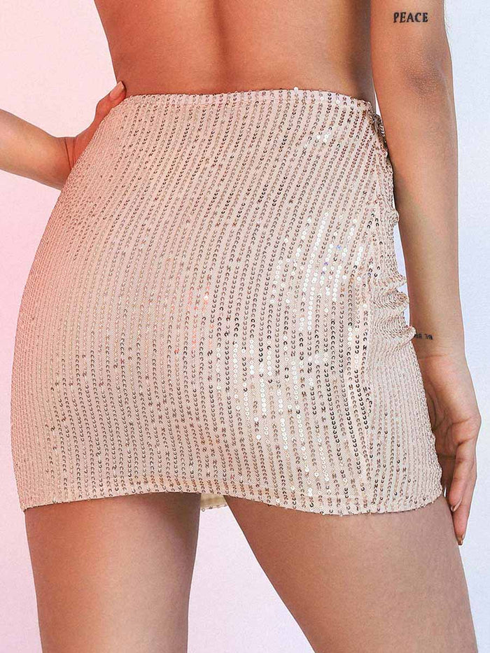 Light Gold Sequin Skirt