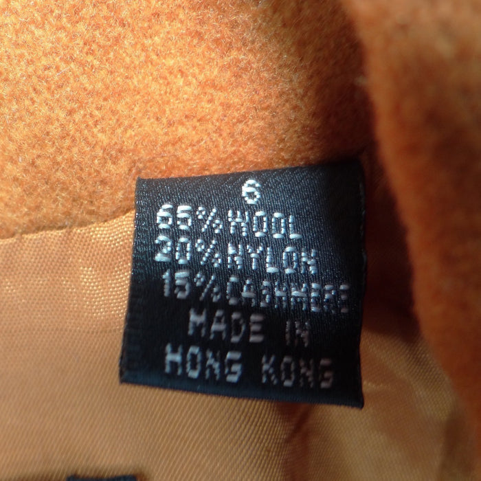 Linda Allard Ellen Tracy Mustard Yellow Wool Cashmere Blazer Jacket Size 61
