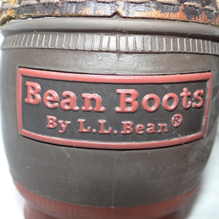 LL Bean Boots 6 Inch Bison Leather Duck Boots Brown Women's 9.5 in Made in Maine7