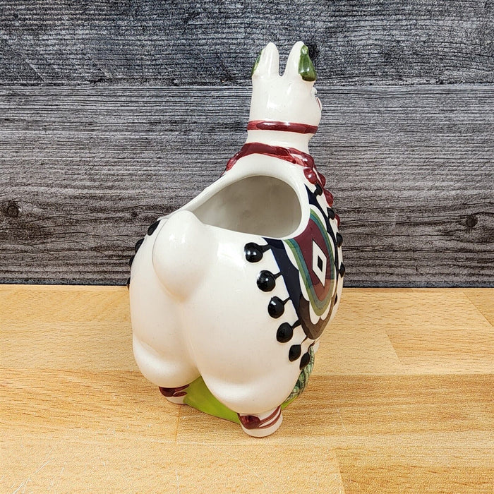 Llama Creamer Pitcher Embossed by Blue Sky Clayworks Heather Goldminc
