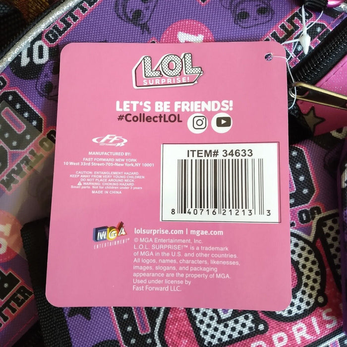 LOL Surprise! Go Team Glitter 5 Piece Backpack Set 16" (41cm)