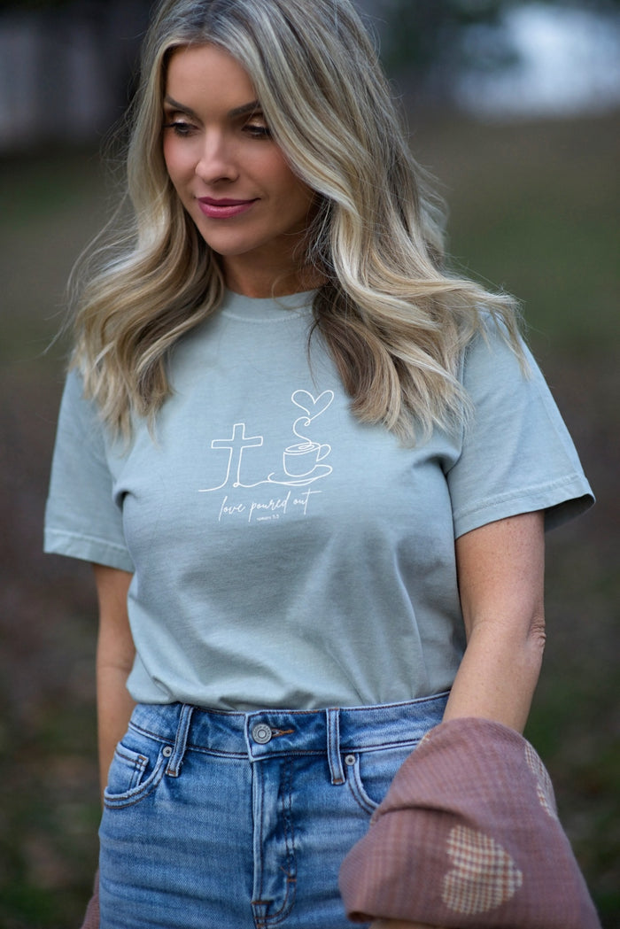 Love Poured Out {Romans 5:5} ~ Comfort Colors