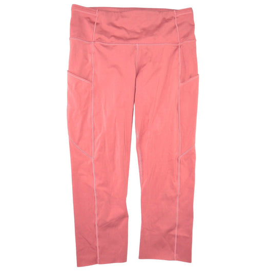 Lululemon Invigorate High Rise Crop 23 Brier Rose Pink Leggings Size 80
