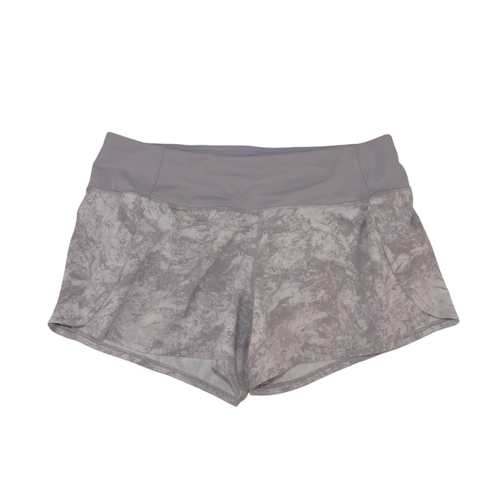 Lululemon Speed Up Running Shorts Grey Marble Ice Dye LW7AX5S Size 80