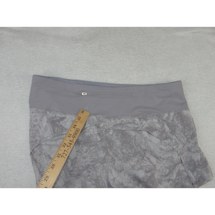 Lululemon Speed Up Running Shorts Grey Marble Ice Dye LW7AX5S Size 87