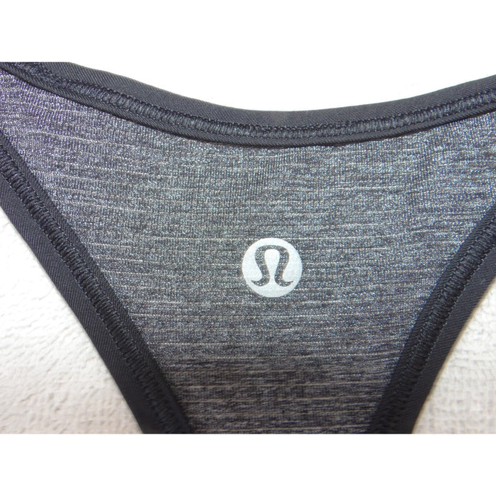 Lululemon Womens Heathered Charcoal Gray Racerback Athletic Tank Top Size L2