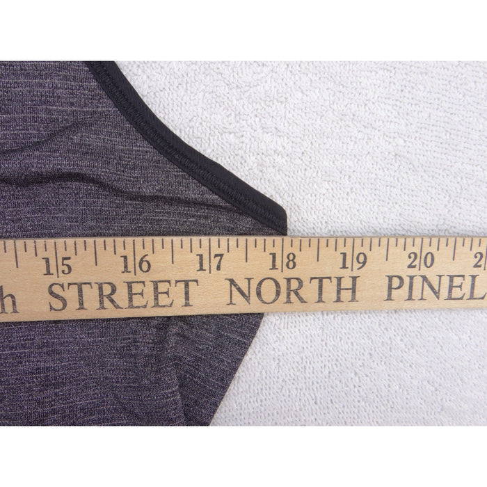Lululemon Womens Heathered Charcoal Gray Racerback Athletic Tank Top Size L3