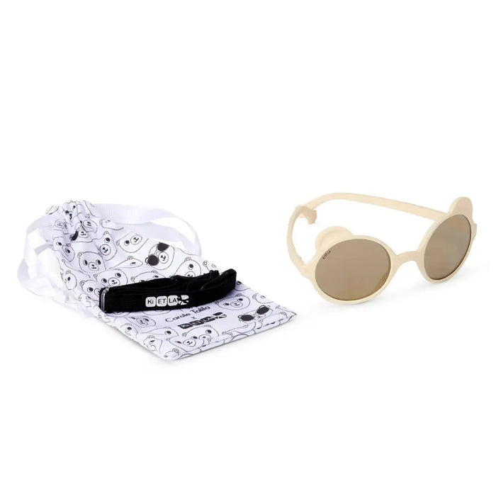 Lunettes de soleil Ourson KI ET LA - Crème - Lilinappy