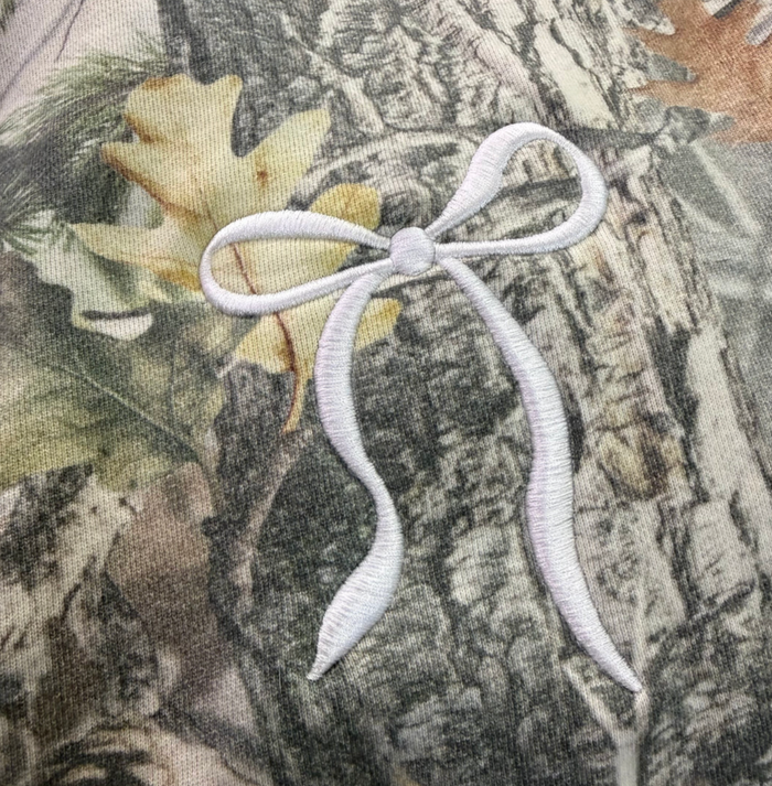 Luxe Camo Embroidered Crewneck