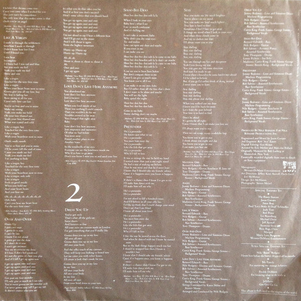 Madonna - Like A Virgin (LP) [US] 1st