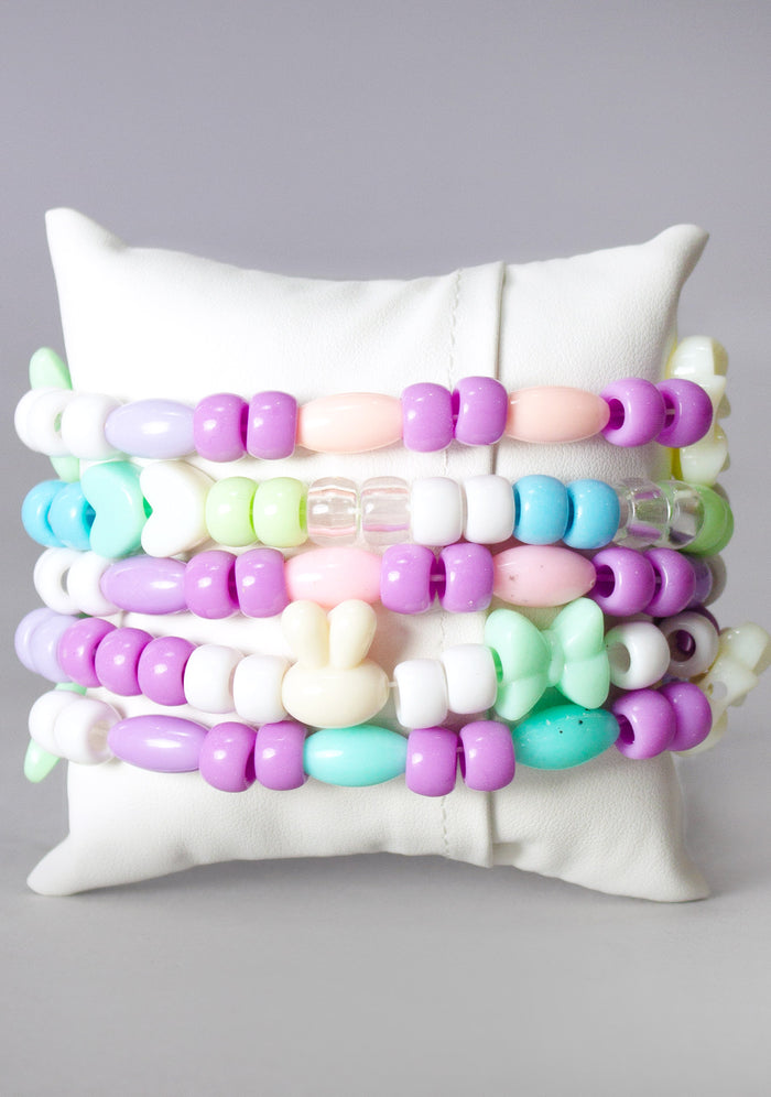 LASR Magical Pixie 5PC Stacked Rave Kandi Bracelet — product view