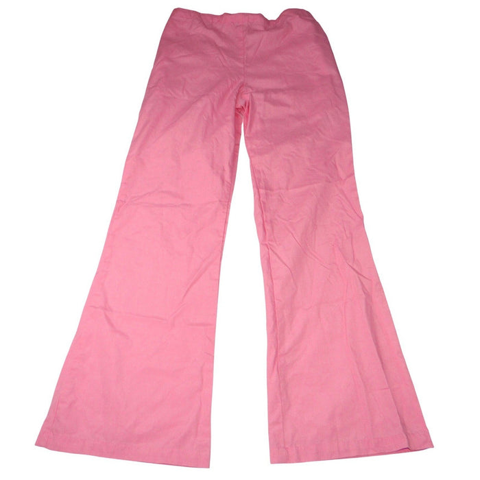 Malibu Doc Pink Wide Leg Scrub Pants Women TXS Elastic Waist Flare Tall0