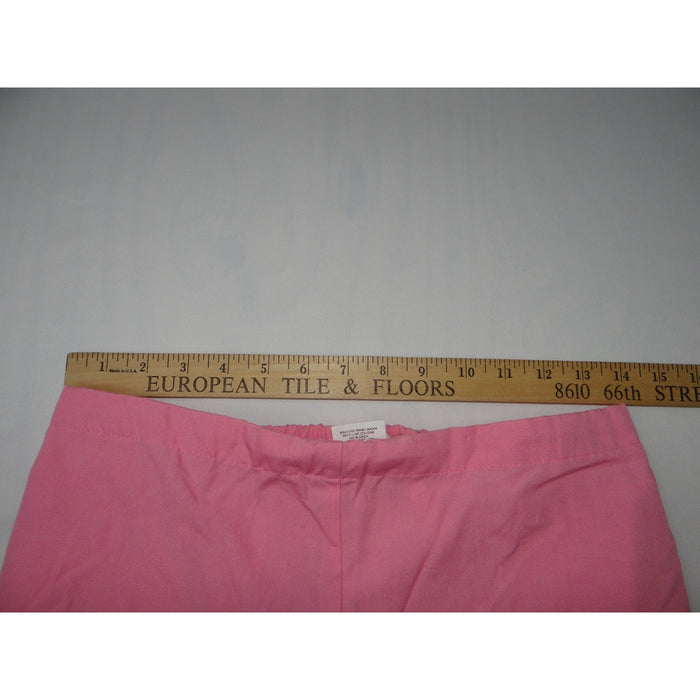 Malibu Doc Pink Wide Leg Scrub Pants Women TXS Elastic Waist Flare Tall4