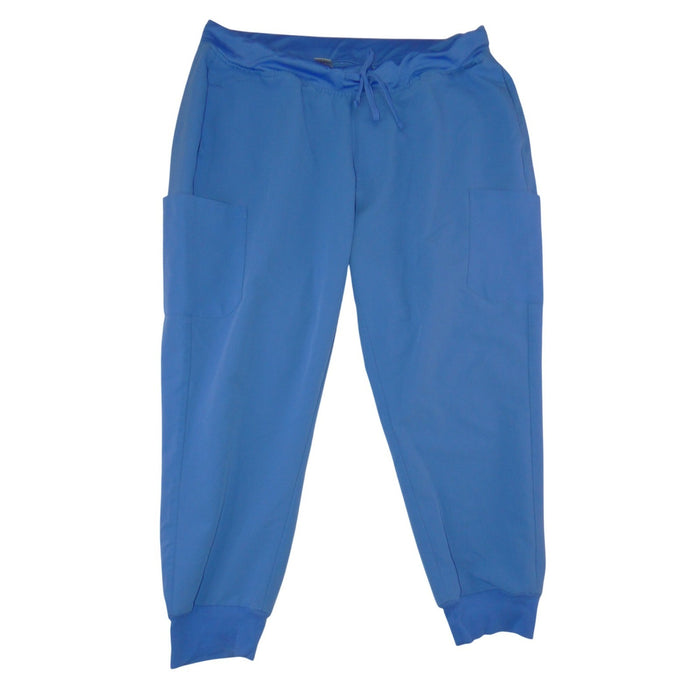 Mandala Blue Scrub Jogger Pants Womens XL Cargo Pocket Medical Nursing Workwear0