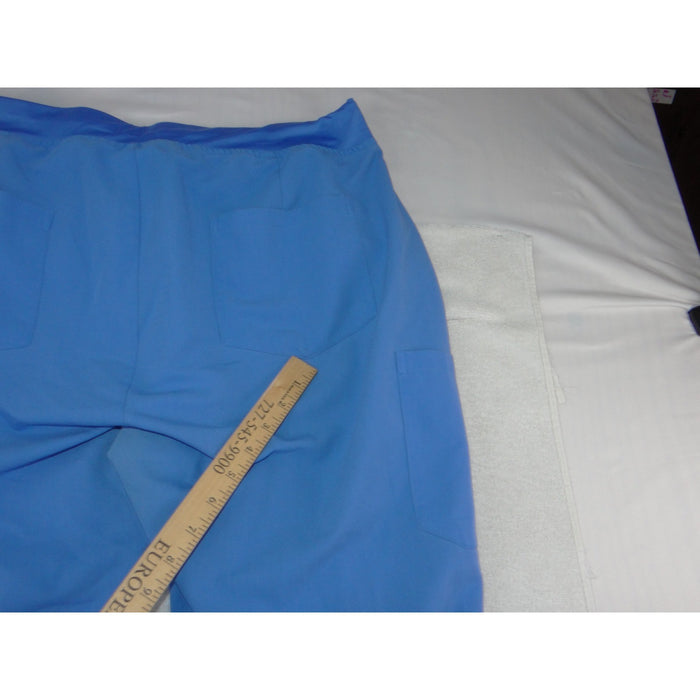 Mandala Blue Scrub Jogger Pants Womens XL Cargo Pocket Medical Nursing Workwear3