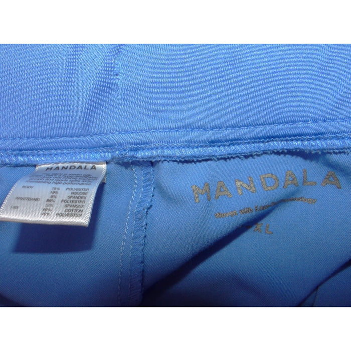 Mandala Blue Scrub Jogger Pants Womens XL Cargo Pocket Medical Nursing Workwear5