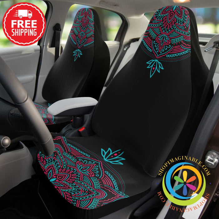 Mandala Patterned Car Seat Covers-ShopImaginable.com