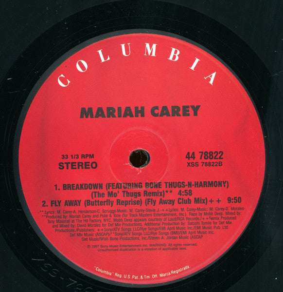 Mariah Carey - My All / Breakdown (12") [US] 1st (Very Good Plus (VG+))