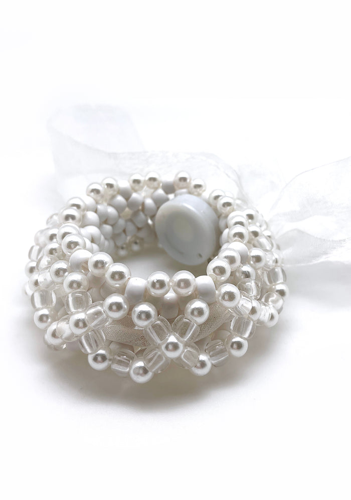 LASR Marry Me Light Up Ribbon Rave Kandi Bracelet — product view