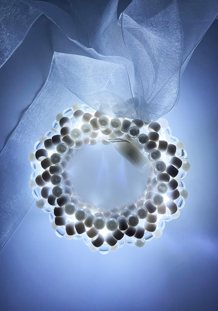 LASR Marry Me Light Up Ribbon Rave Kandi Bracelet — product view