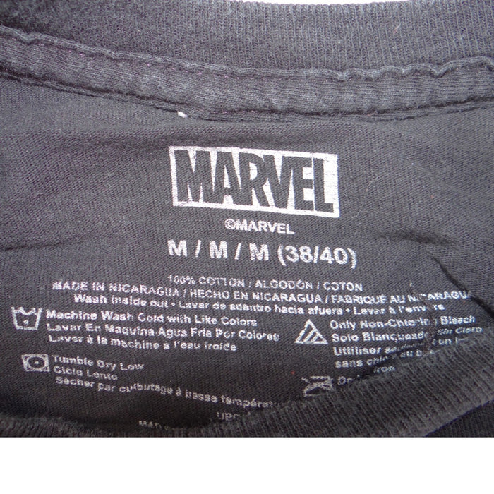 Marvel Wolverine Graphic T Shirt Mens Medium Black X Men Comic Short Sleeve Tee1